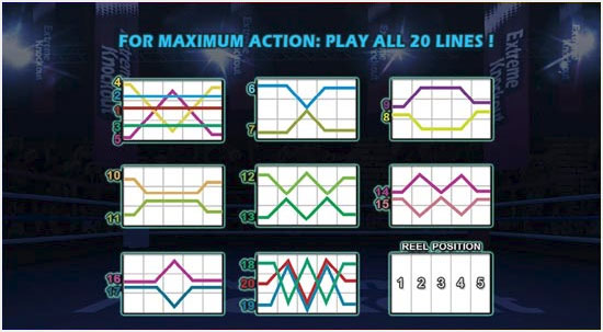 Extreme Knock Out all 20 lines