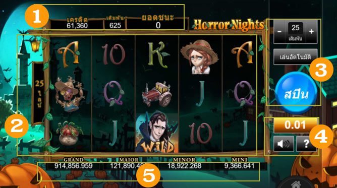 horror nights slot online