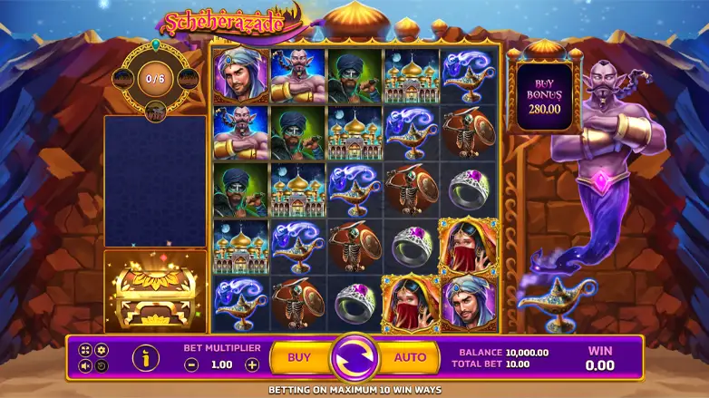 หน้าเล่นเกมสล็อต Scheherazade Slot