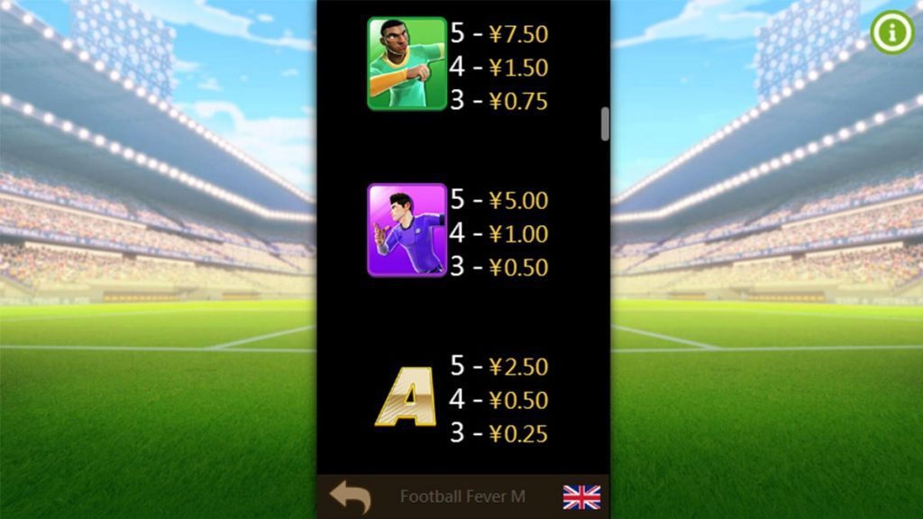 สล็อต Football Fever M CQ9 สัญลักษณ์ทั่วไป 2